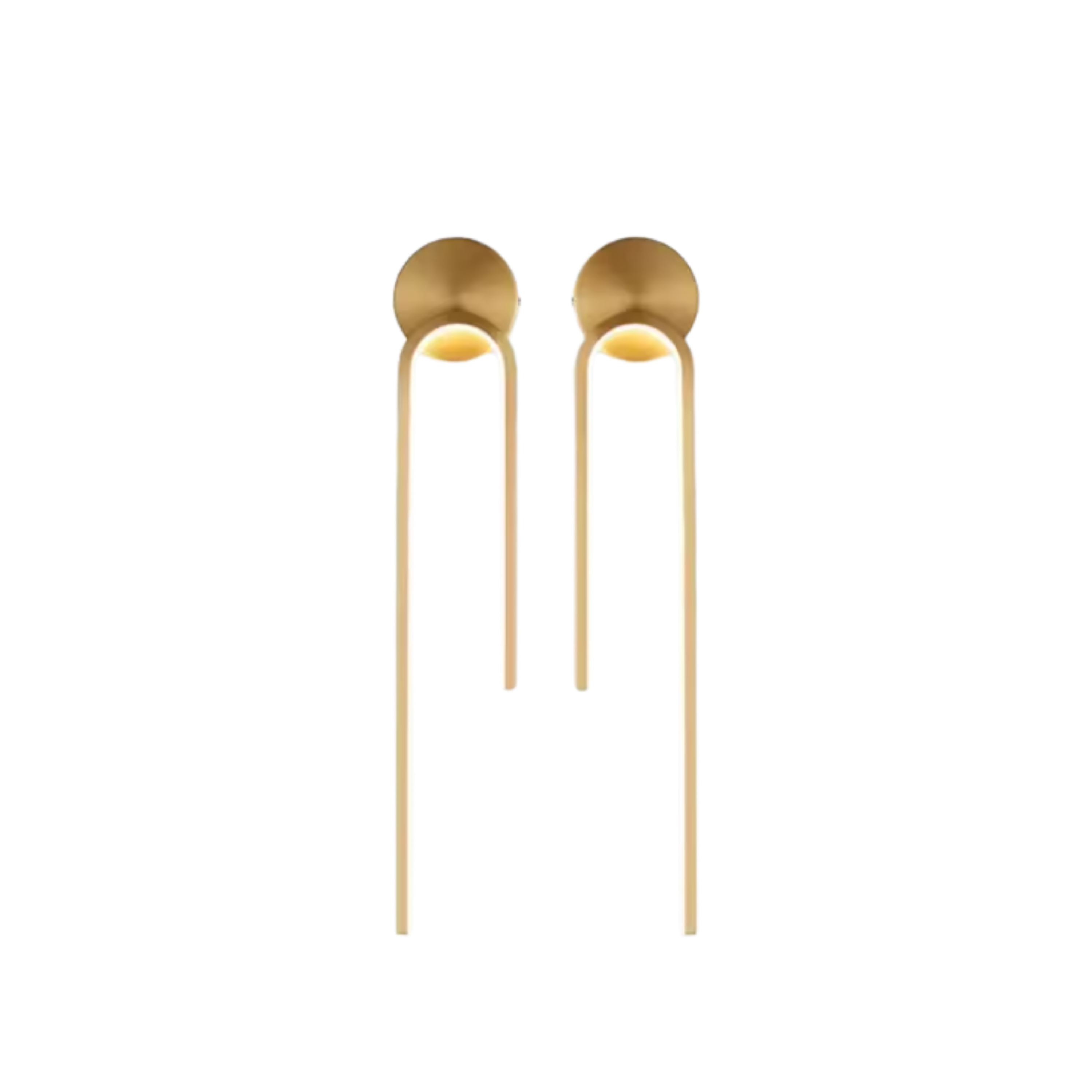Applique LED moderna da interno ad anello verticale oro