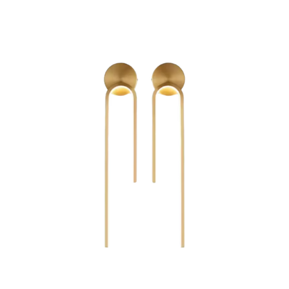 Applique LED moderna da interno ad anello verticale oro