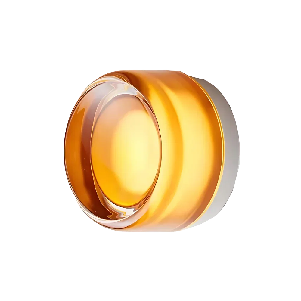 Applique LED nordica in acrilico con incavo, in ambra, grigio o bianco
