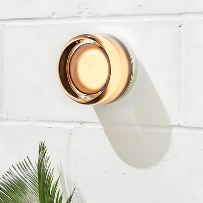 Applique LED nordica in acrilico con incavo, in ambra, grigio o bianco