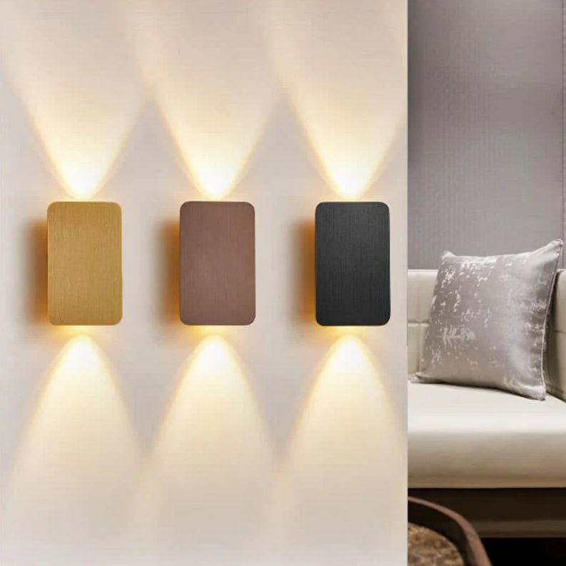 Applique LED rettangolare a doppia emissione, nordica minimalista
