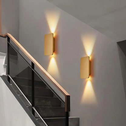 Applique LED rettangolare a doppia emissione, nordica minimalista