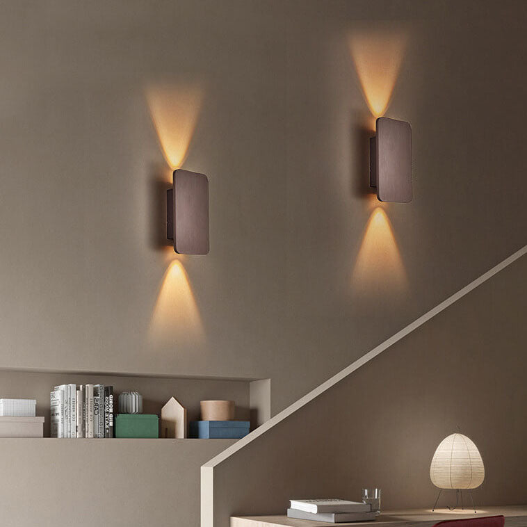 Applique LED rettangolare a doppia emissione, nordica minimalista