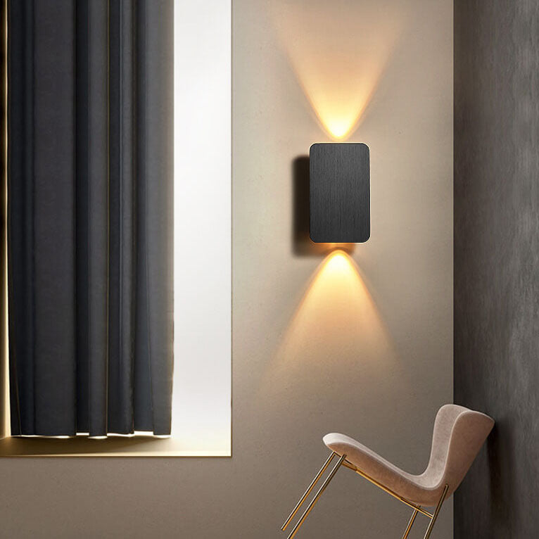 Applique LED rettangolare a doppia emissione, nordica minimalista