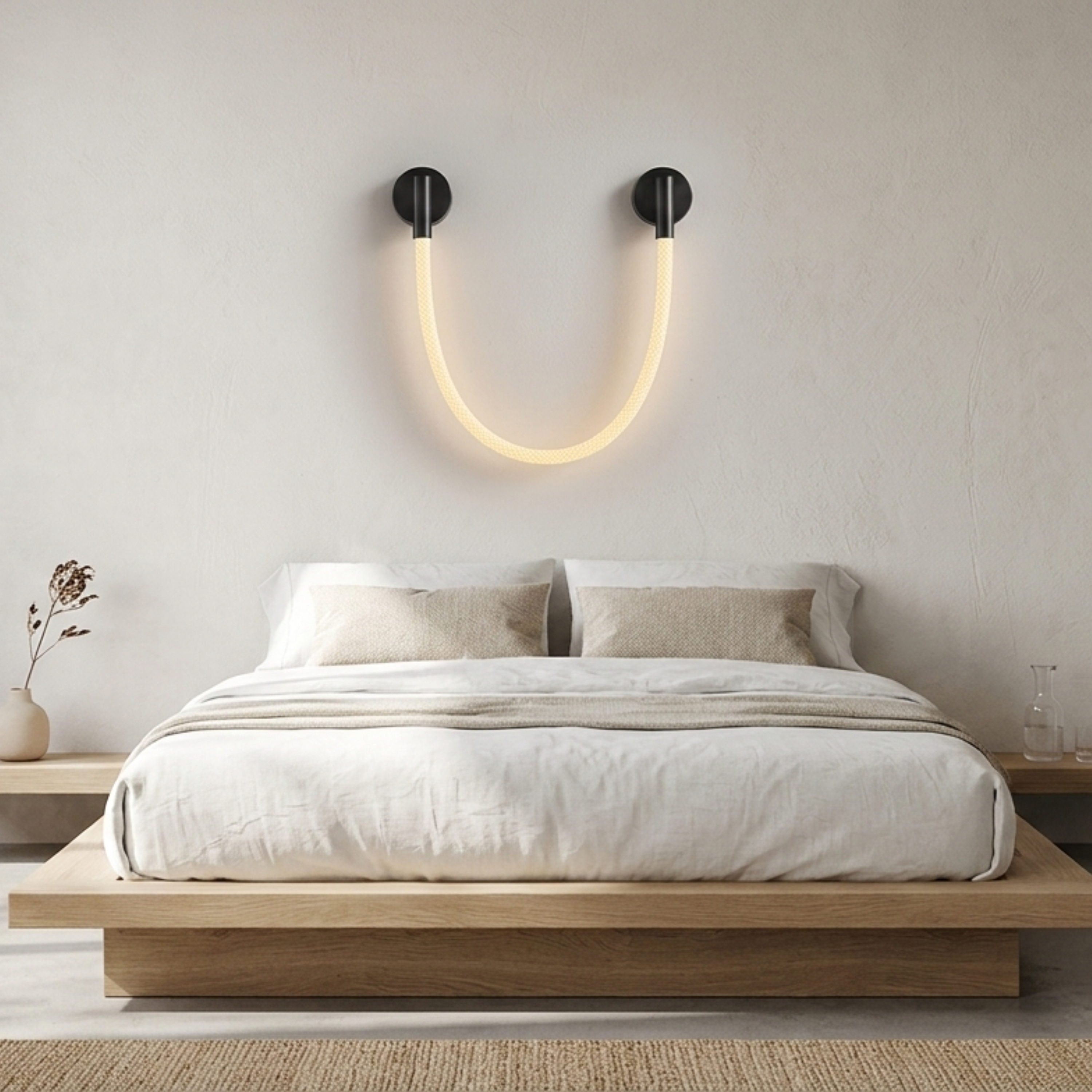 Applique lineare a tubo LED minimalista bianco caldo 3000K