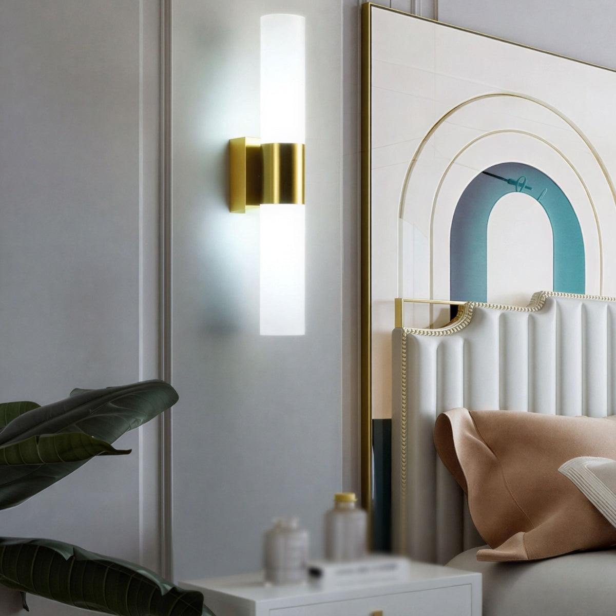 Applique moderna a doppia luce in metallo