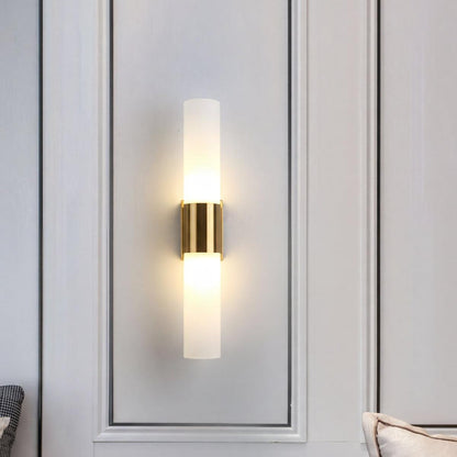 Applique moderna a doppia luce in metallo