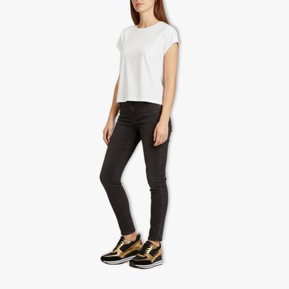 Aurelia sneakers donna con plateau, inserti a contrasto e suola a righe, foto 2