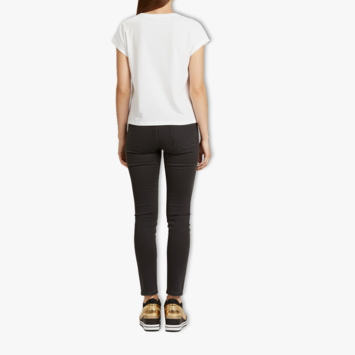 Aurelia sneakers donna con plateau, inserti a contrasto e suola a righe, foto 3