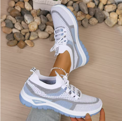 Camilla sneakers donna con lacci e collo a calza, foto 3
