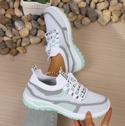 Camilla sneakers donna con lacci e collo a calza, foto 4