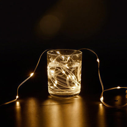 Catena luminosa LED retrattile portatile a batteria
