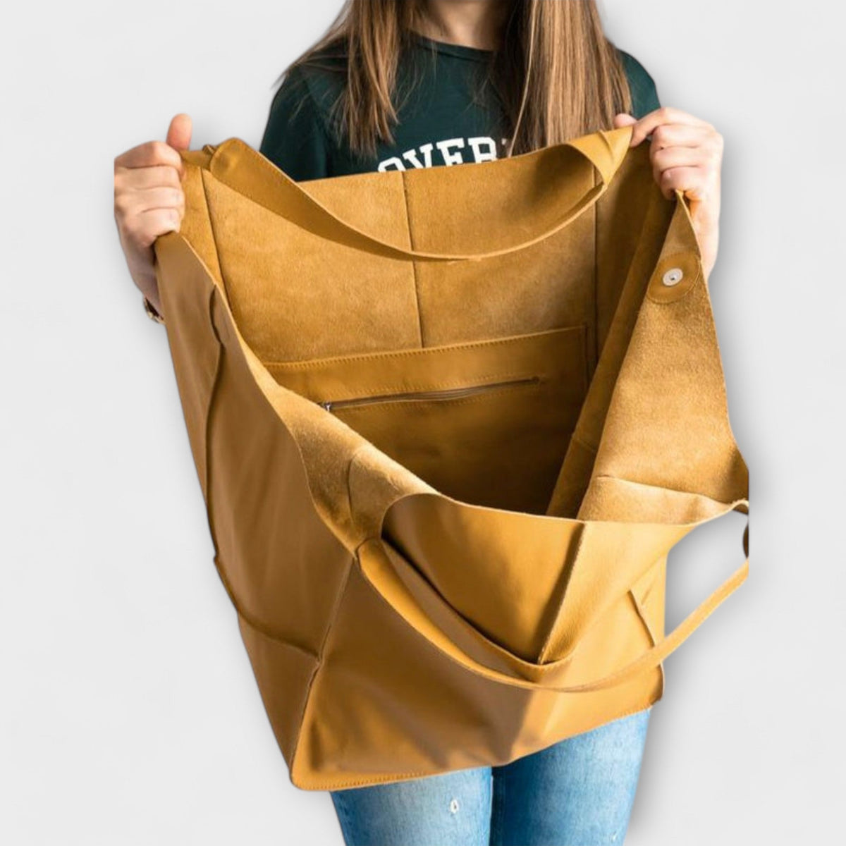 Chiarina borsa a spalla donna in similpelle con tasca frontale, foto 2