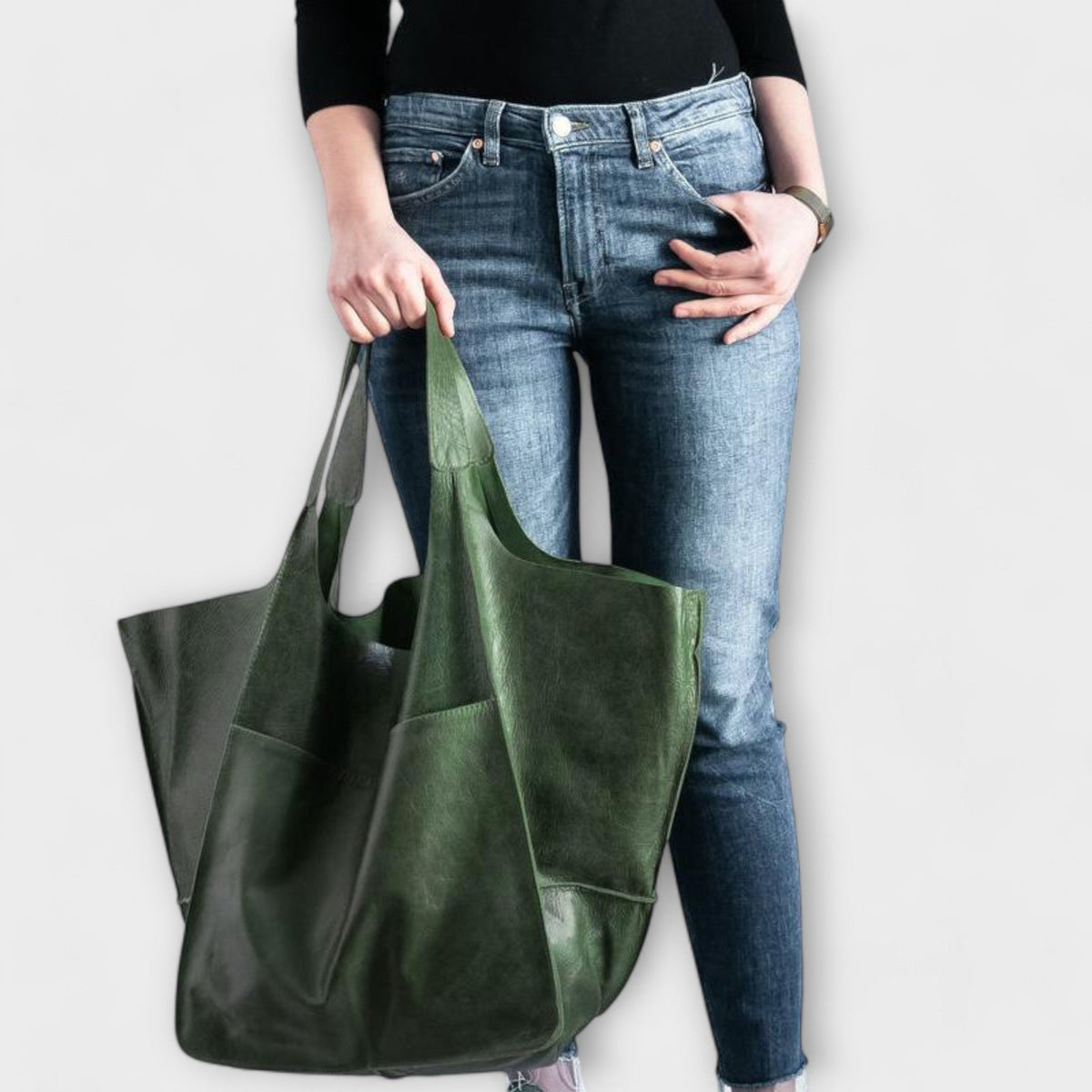 Chiarina borsa a spalla donna in similpelle con tasca frontale, foto 7