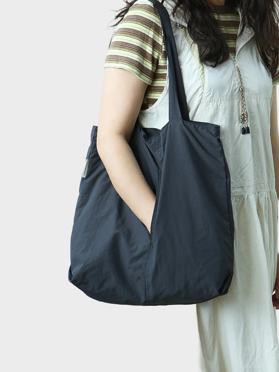 Clarice borsa shopper donna con tasca laterale e bustina staccabile, foto 4