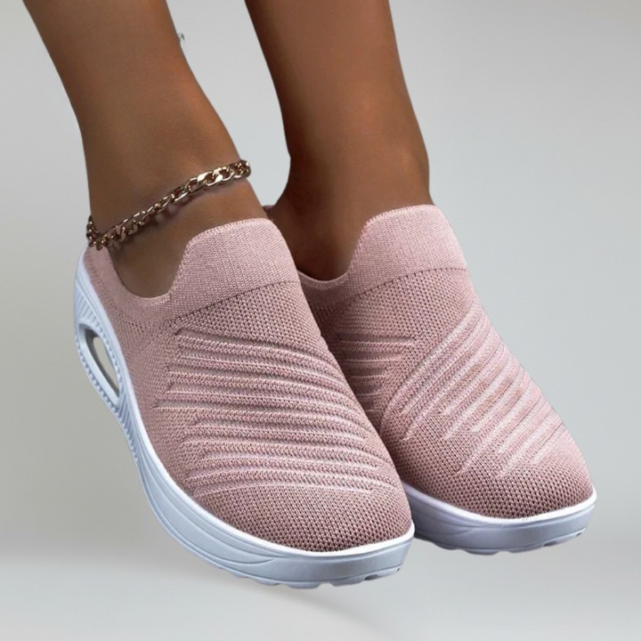 Clelia sneakers donna a calza con plateau e suola in gomma, foto 2