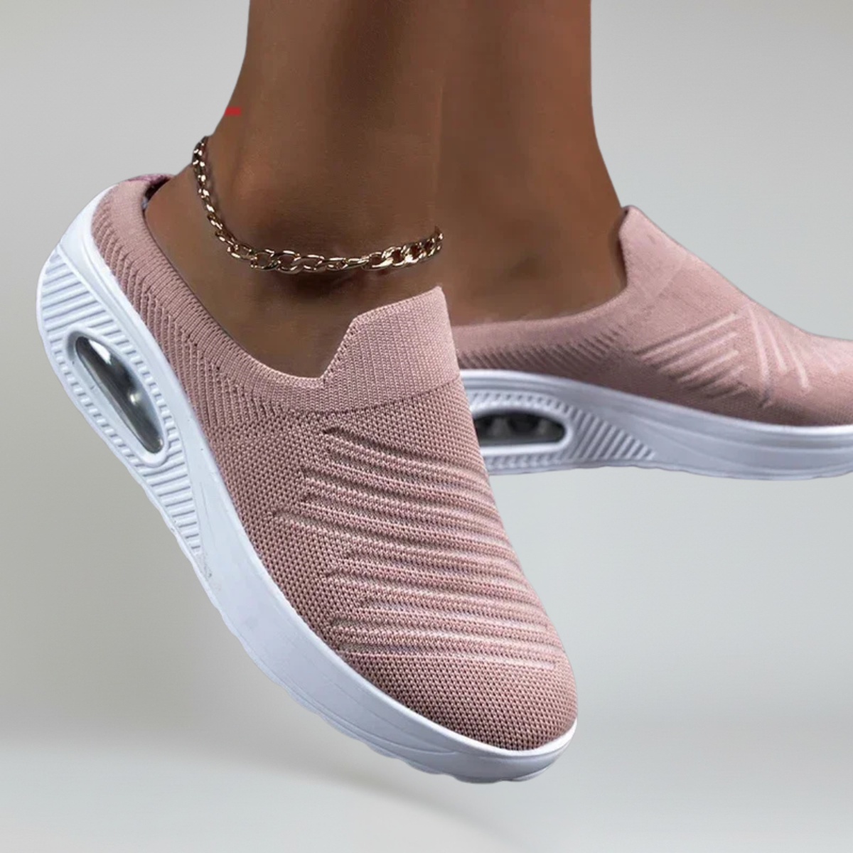 Clelia sneakers donna a calza con plateau e suola in gomma, foto 3