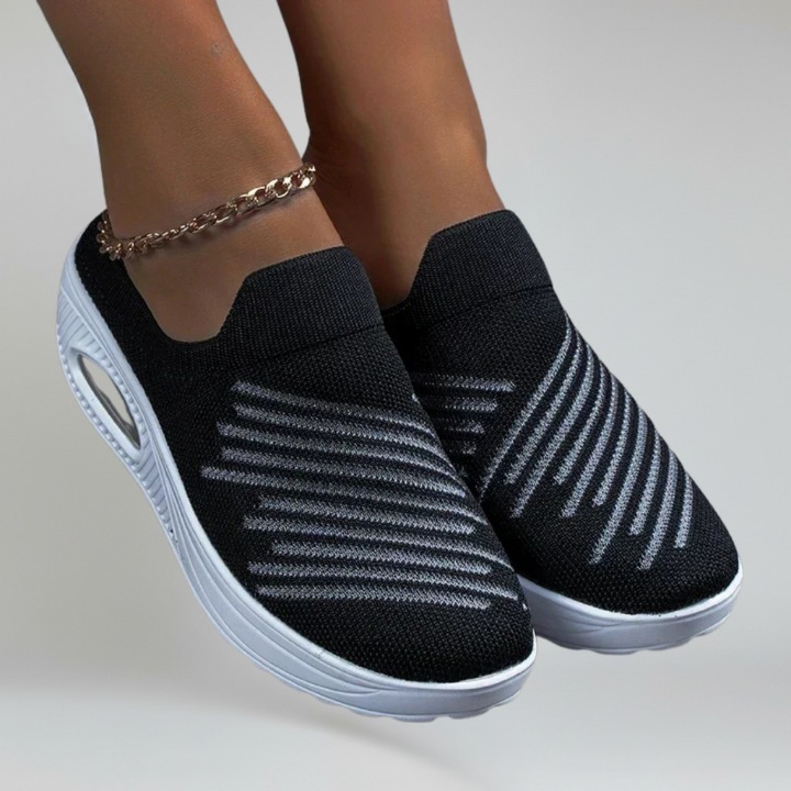 Clelia sneakers donna a calza con plateau e suola in gomma, foto 4