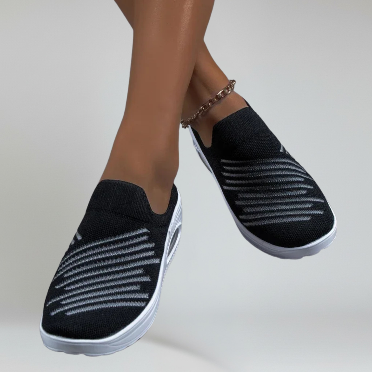 Clelia sneakers donna a calza con plateau e suola in gomma, foto 5