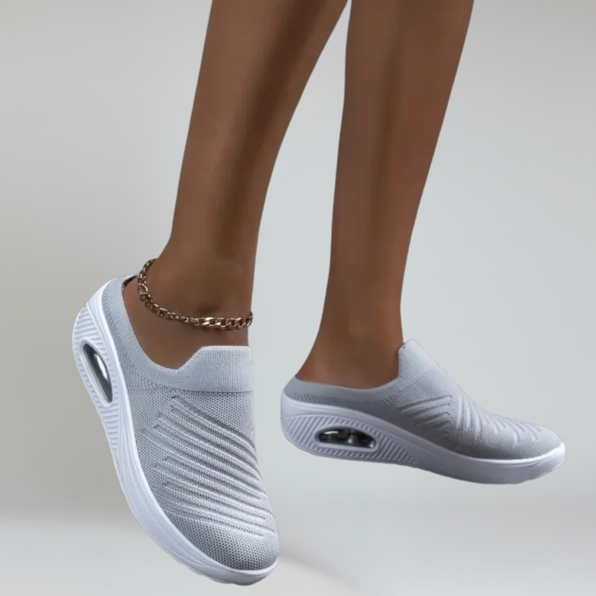 Clelia sneakers donna a calza con plateau e suola in gomma, foto 7