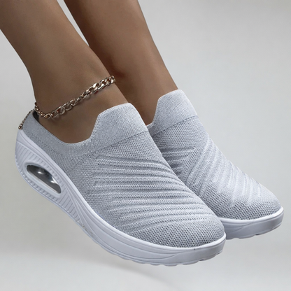 Clelia sneakers donna a calza con plateau e suola in gomma, foto 8