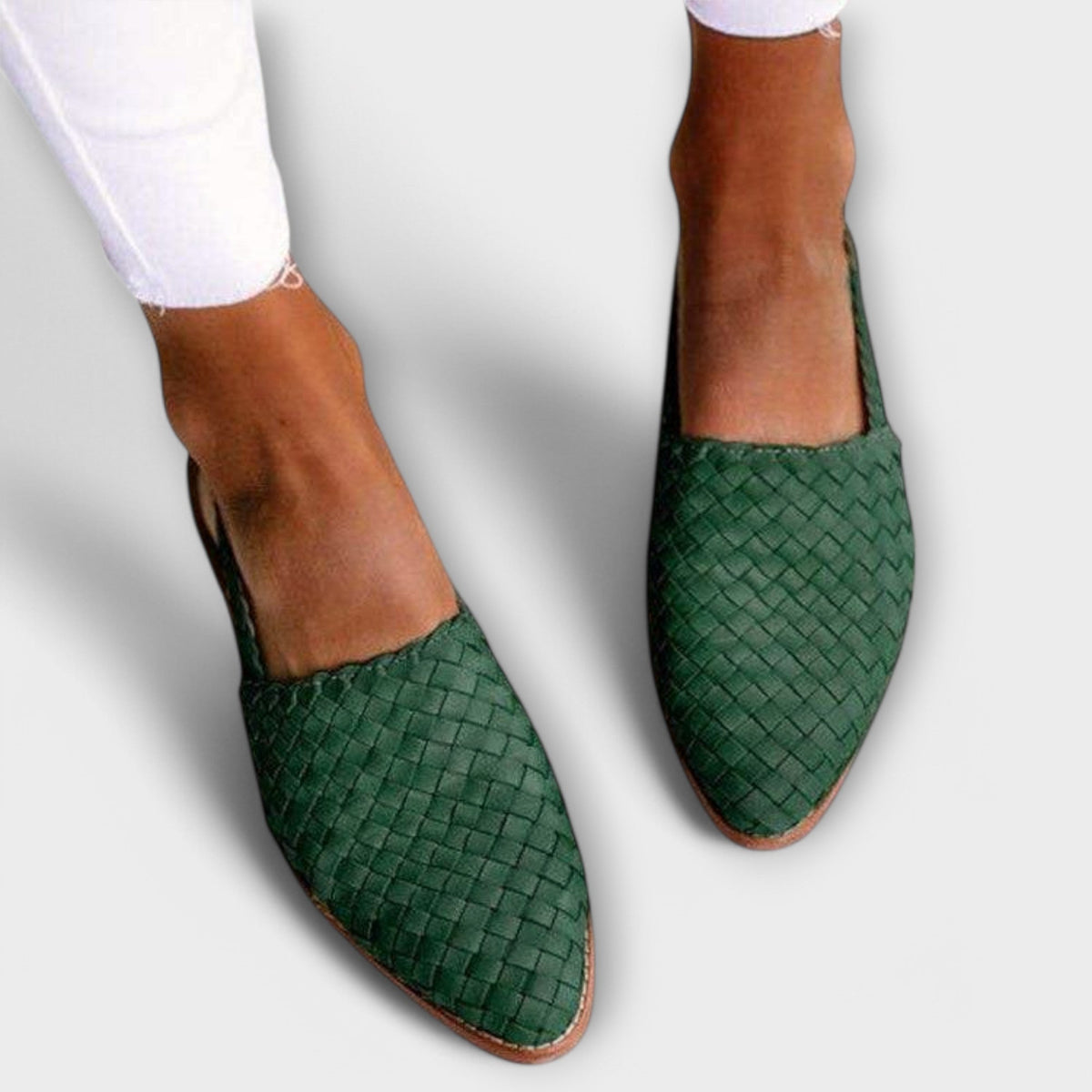 Clorinda slingback donna bassi intrecciati a punta, foto 2