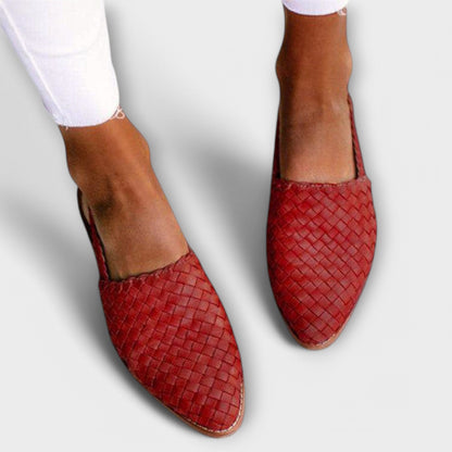 Clorinda slingback donna bassi intrecciati a punta, foto 4