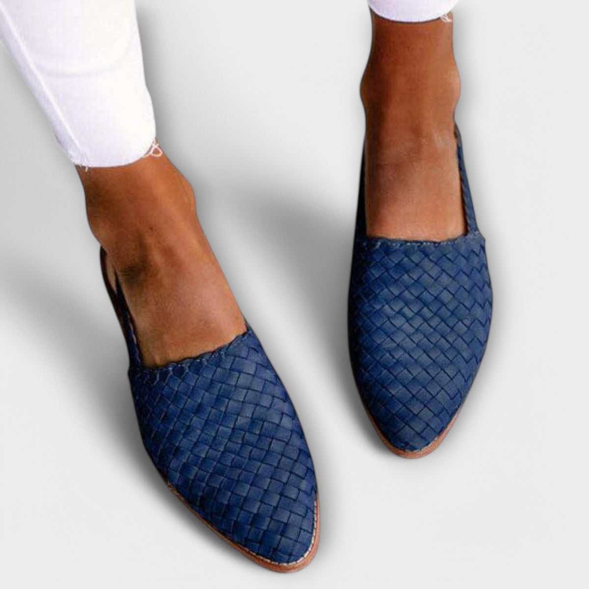 Clorinda slingback donna bassi intrecciati a punta, foto 6