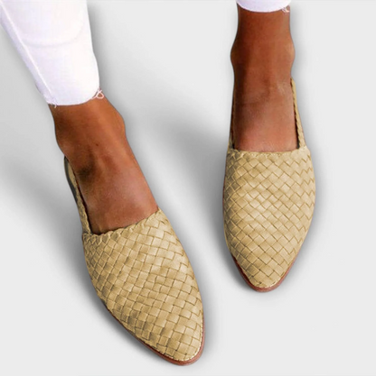 Clorinda slingback donna bassi intrecciati a punta, foto 8