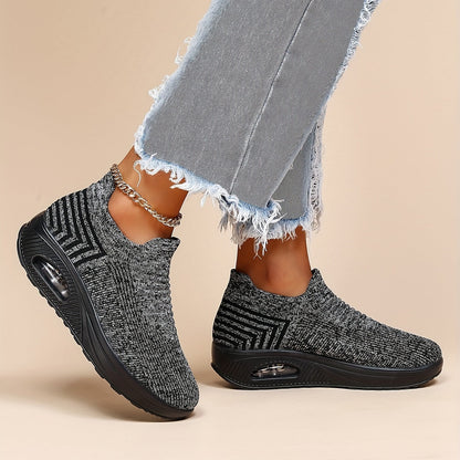 Dilva sneakers donna a calzino in tessuto a rete, foto 5