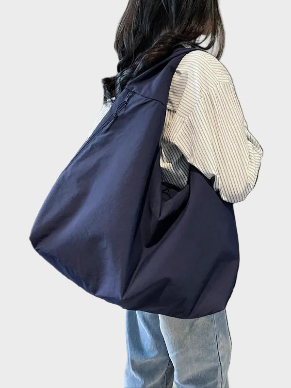 Domitilla borsa a spalla donna a sacca con linea drappeggiata, foto 2