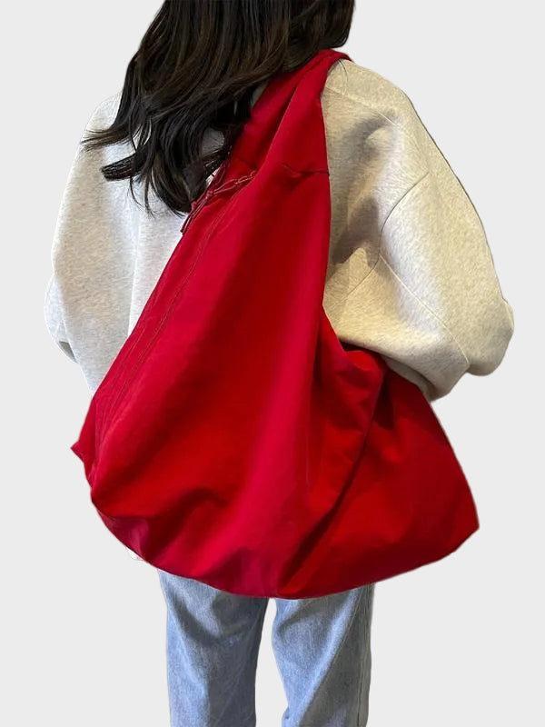 Domitilla borsa a spalla donna a sacca con linea drappeggiata, foto 9