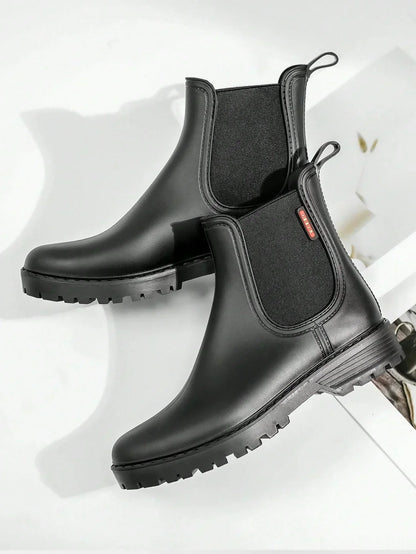 Domizzia chelsea boots donna con elastici laterali e suola carrarmato, foto 2