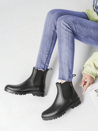 Domizzia chelsea boots donna con elastici laterali e suola carrarmato, foto 3