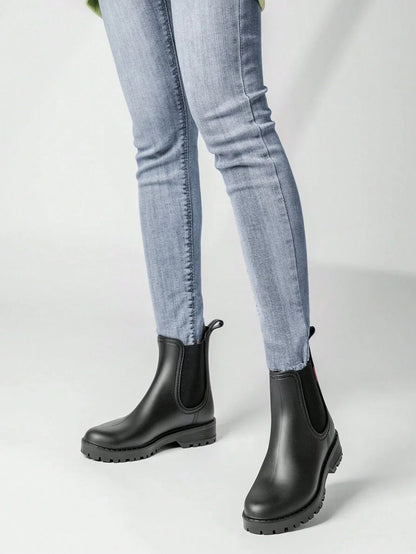 Domizzia chelsea boots donna con elastici laterali e suola carrarmato, foto 8