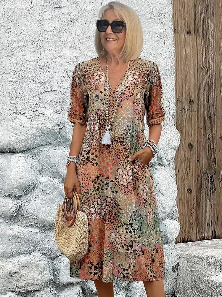 Fabrizia | Abito midi con tasche