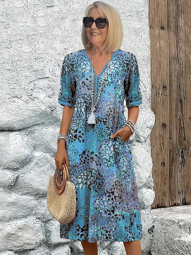 Fabrizia | Abito midi con tasche