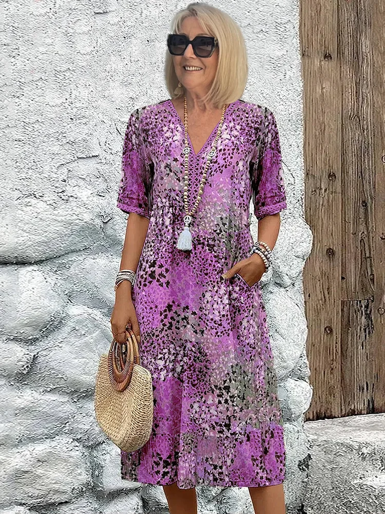 Fabrizia | Abito midi con tasche