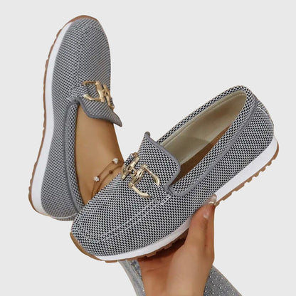 Elda mocassini donna con morsetto metallico e suola sportiva, foto 6