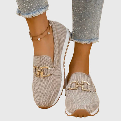Elda mocassini donna con morsetto metallico e suola sportiva, foto 8