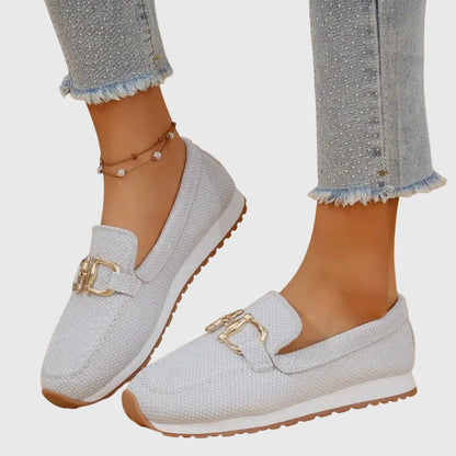 Elda mocassini donna con morsetto metallico e suola sportiva, foto 9
