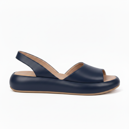 Elisabetta sandali donna con plateau arrotondato e cinturino elastico, foto 7