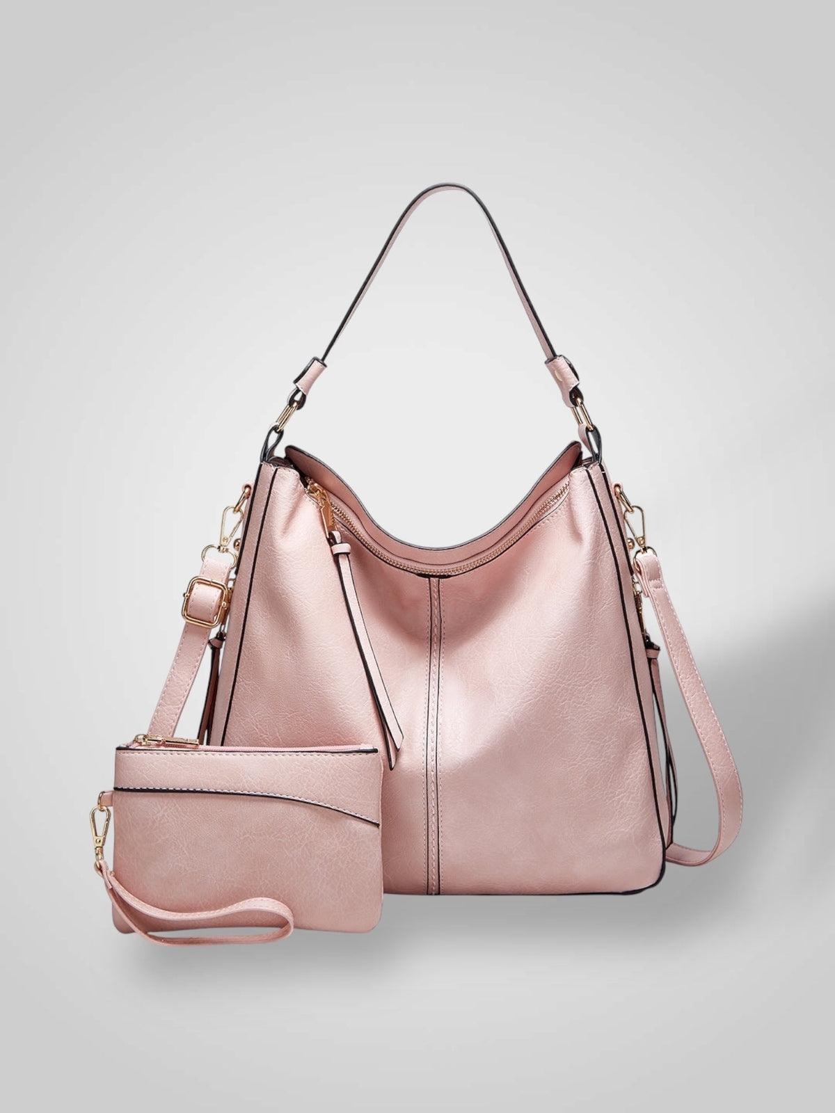 Ermelinda borsa a spalla donna in pelle con tracolla rimovibile, foto 5