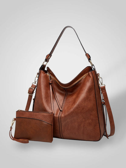 Ermelinda borsa a spalla donna in pelle con tracolla rimovibile, foto 6