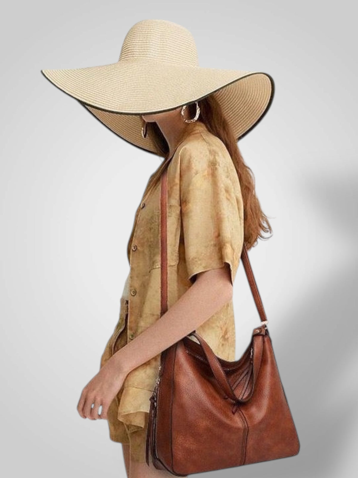 Ermelinda borsa a spalla donna in pelle con tracolla rimovibile, foto 7