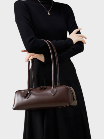 Fiammetta borsa a spalla donna in pelle con doppia zip, foto 5