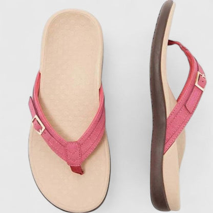 Fiorina infradito donna con fibbia decorativa e soletta a rilievo, foto 3