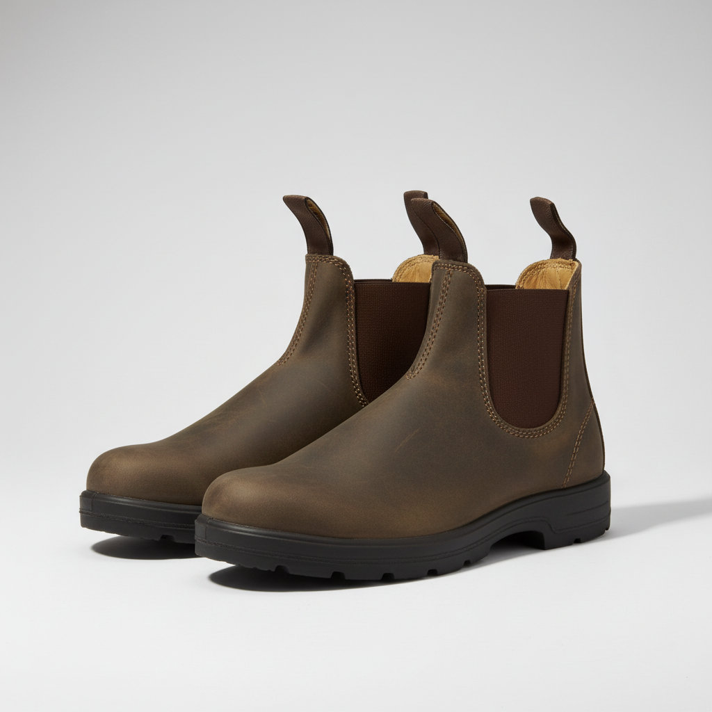 Fulvia chelsea boots donna con elastici laterali e suola in gomma, foto 2