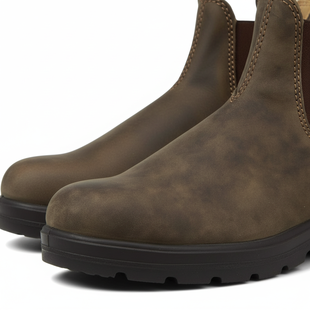 Fulvia chelsea boots donna con elastici laterali e suola in gomma, foto 3