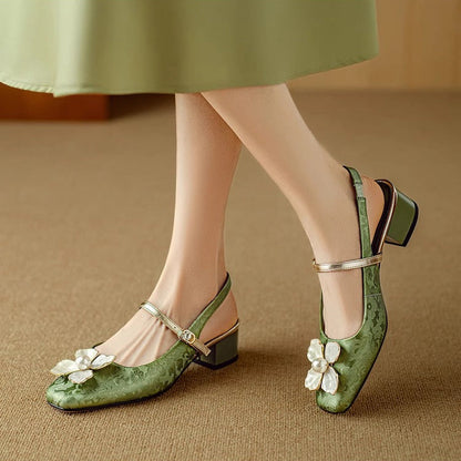 Maria Apollonia | Slingback Donna con Tacco Largo